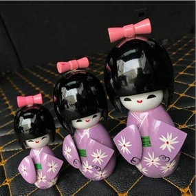Japanese Doll Kimono Doll （3 Pieces in 1 Set） Home Decor Restaurant Bedroom Decorations Dolls for Girls Women Novelty Style 5