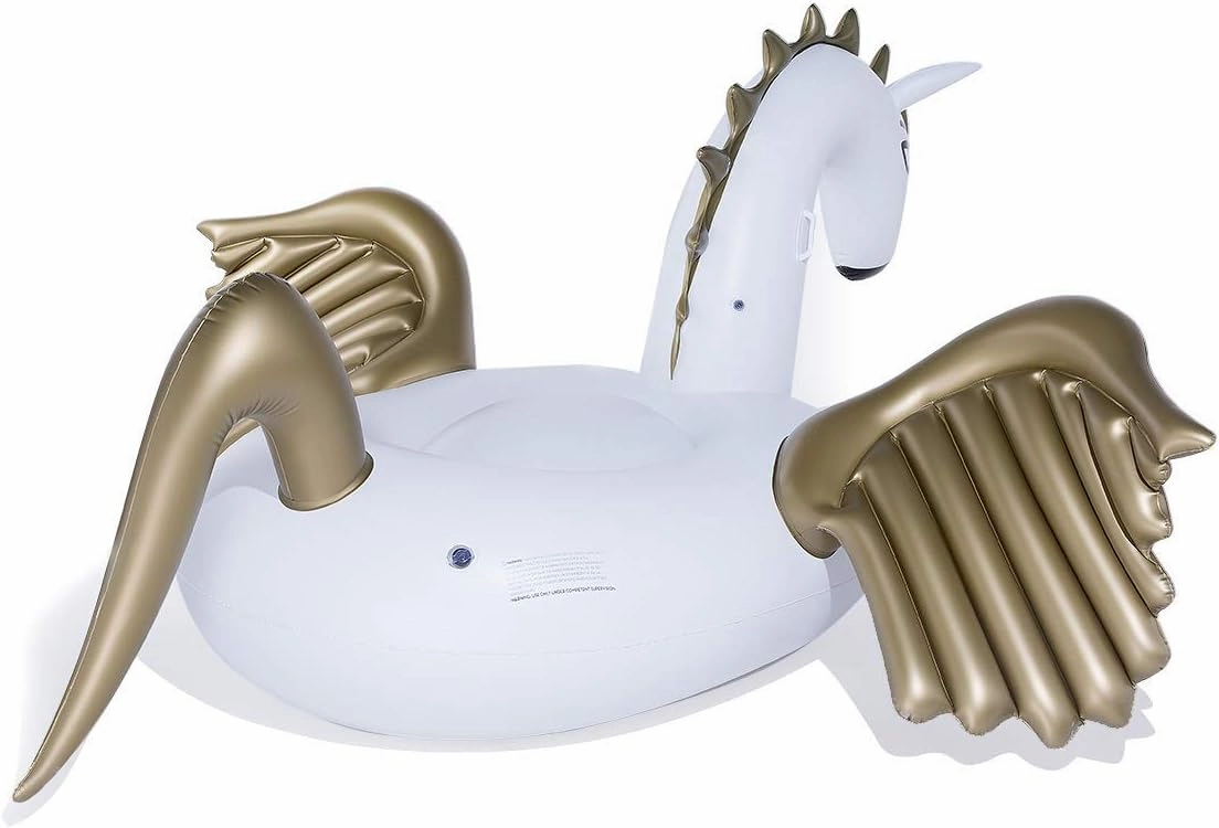 Jasonwell Giant Inflatable Pegasus Pool Float with Fast Valves Summer Beach Swimming Pool Floatie Lounge Floating Raft Outdoor Party Decorations Toys for Adults Kids (XXXL)