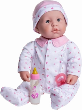 JC Toys Caucasian 20-inch Large Soft Body Baby Doll | La Baby | Washable |Removable Pink Outfit w/ Hat and Pacifier | For Children 2 Years  