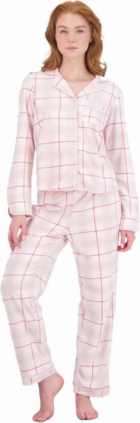 Jessica Simpson Women's Pajama Set - 2 Piece Cozy Long Sleeve Button Down Pajamas with Matching Pants (Sizes: S-XL)