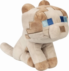 JINX Minecraft Happy Explorer Ragdoll Cat Plush Stuffed Toy, Brown, 5.5" Tall