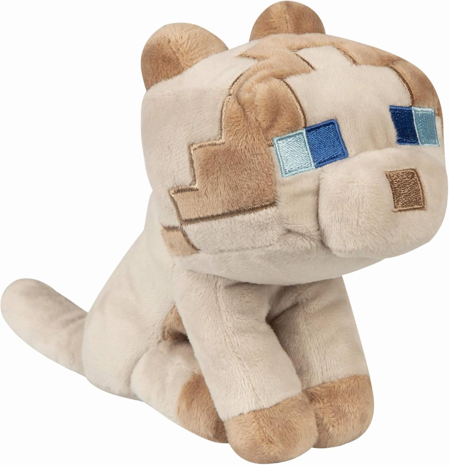 JINX Minecraft Happy Explorer Ragdoll Cat Plush Stuffed Toy, Brown, 5.5" Tall