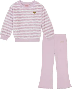 Juicy Couture baby-girls 2pc Faux Fur Top Legging Set