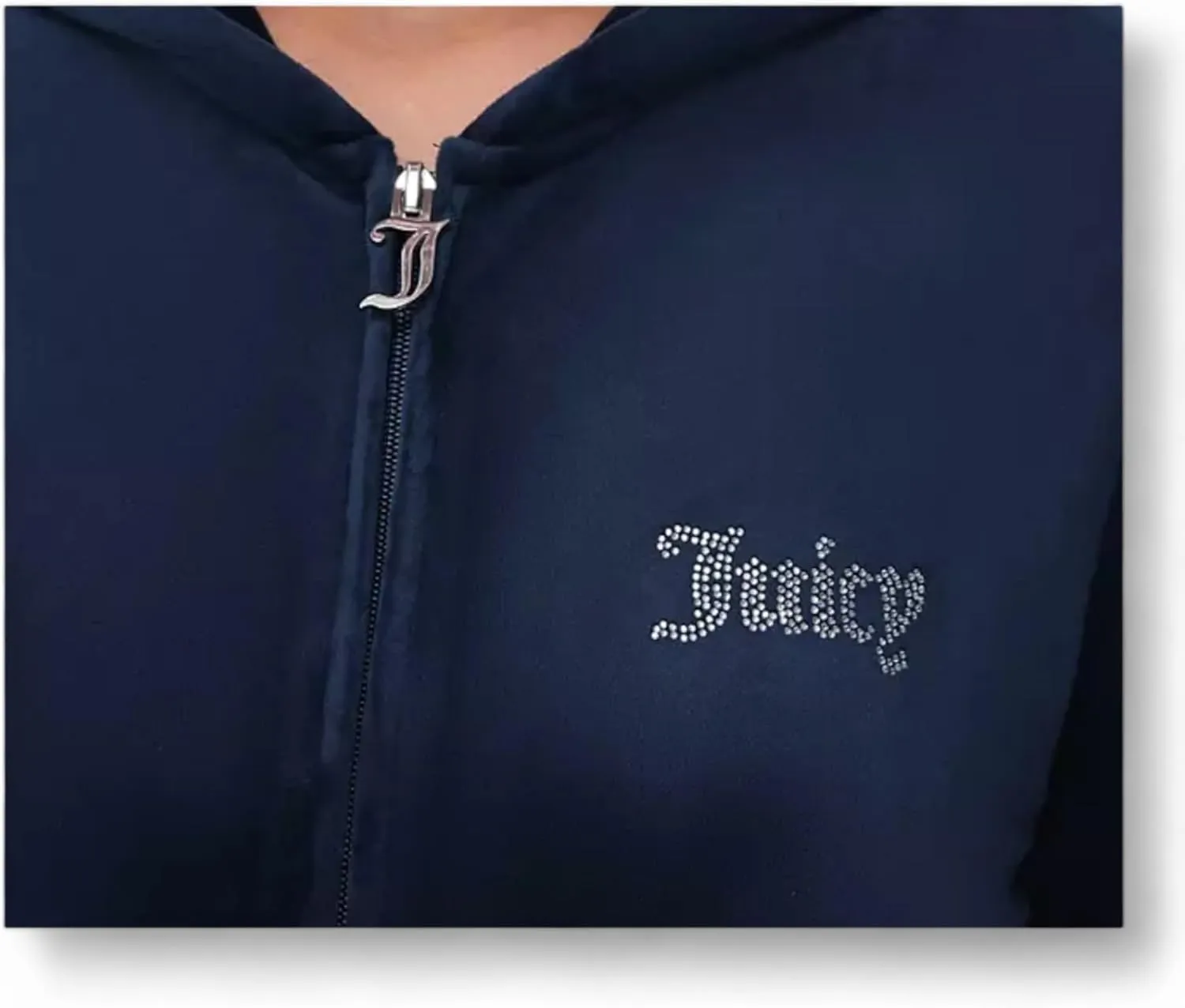 Juicy Couture Women's Bling Velour Hoodie