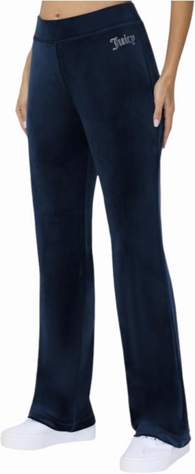 Juicy Couture Women's Bling Velour Track Pants