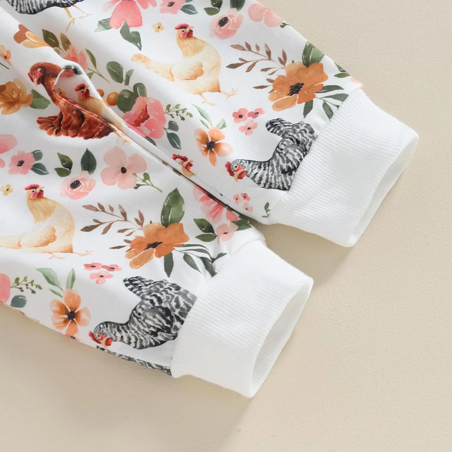 Kaipiclos Baby Girl Fall Winter Clothes Toddler Sweatsuit Outfit Floral Print Sweatshirt Long Sleeve Shirt Top Pants Clothing