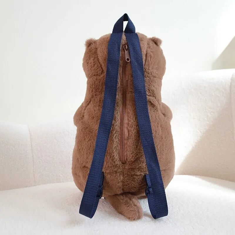 Kawaii Brown Otter Backpack Plushie