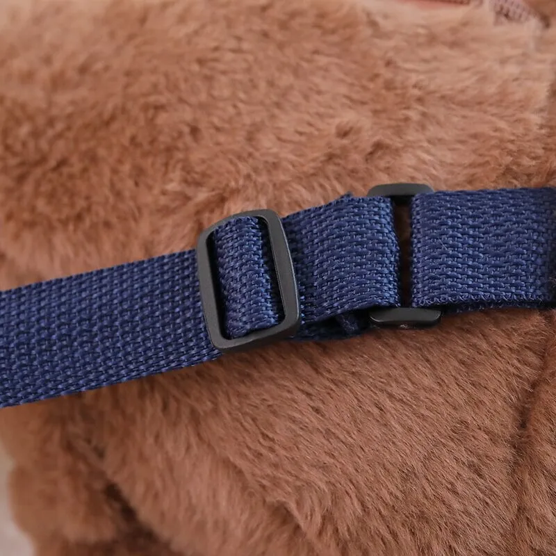 Kawaii Brown Otter Backpack Plushie