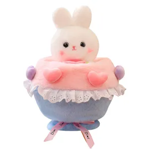 Kawaii Bunny Flower Bouquet Stuffed Animal Plush