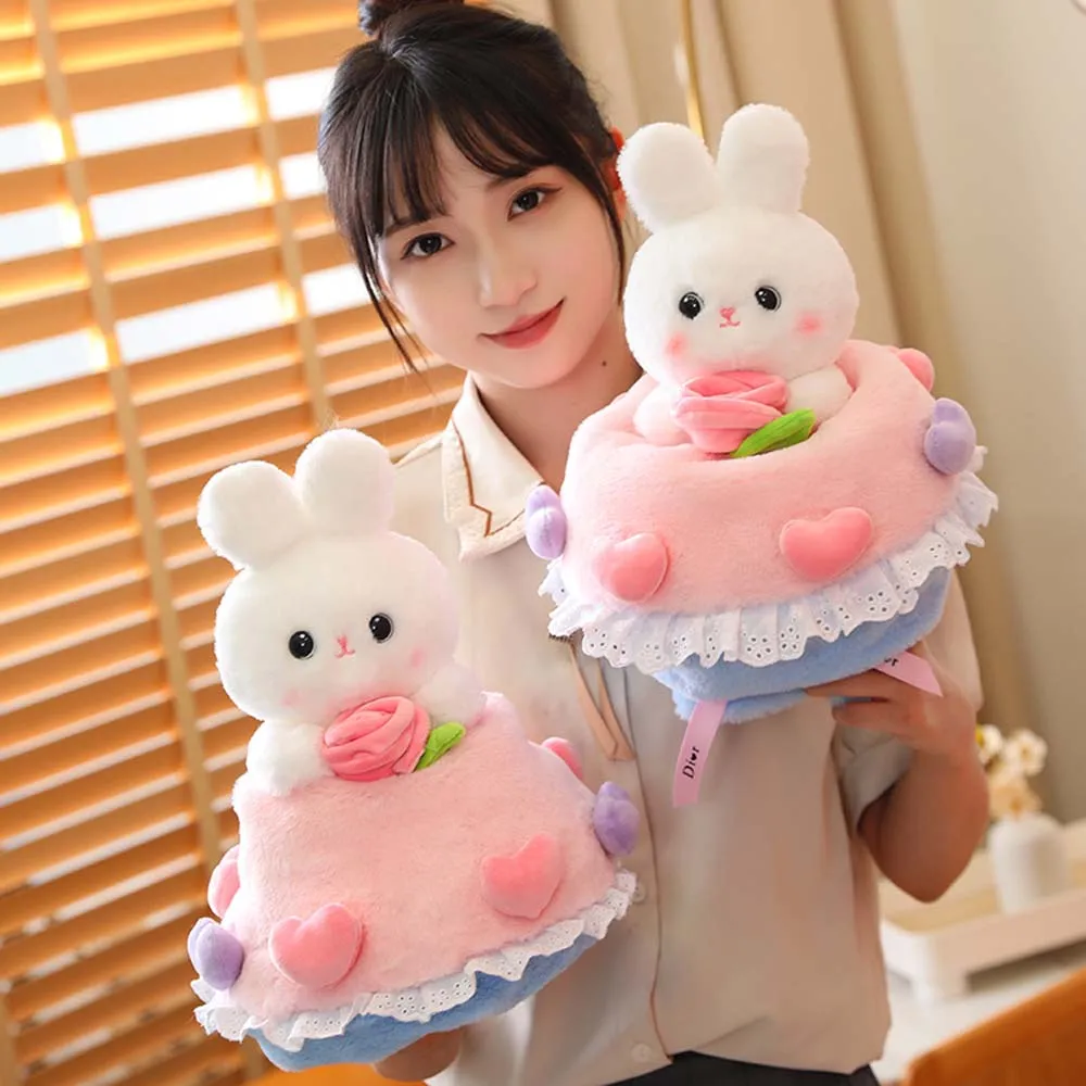 Kawaii Bunny Flower Bouquet Stuffed Animal Plush