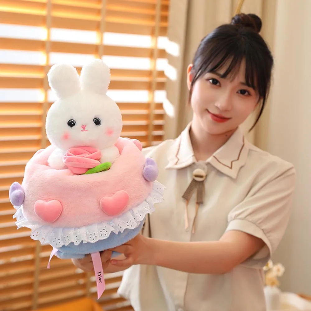 Kawaii Bunny Flower Bouquet Stuffed Animal Plush