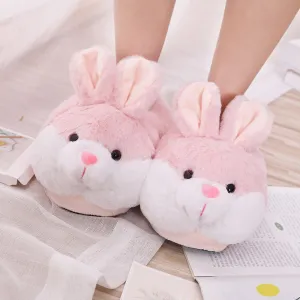 Kawaii Bunny Slippers Winter Indoor Shoes
