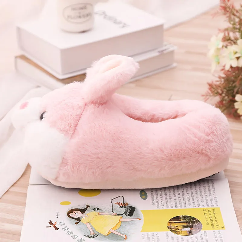 Kawaii Bunny Slippers Winter Indoor Shoes