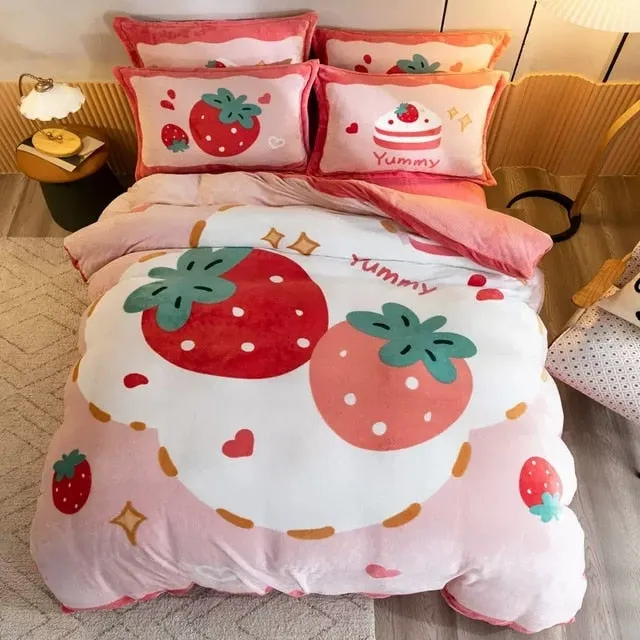Kawaii Cute Bear Bedding Set