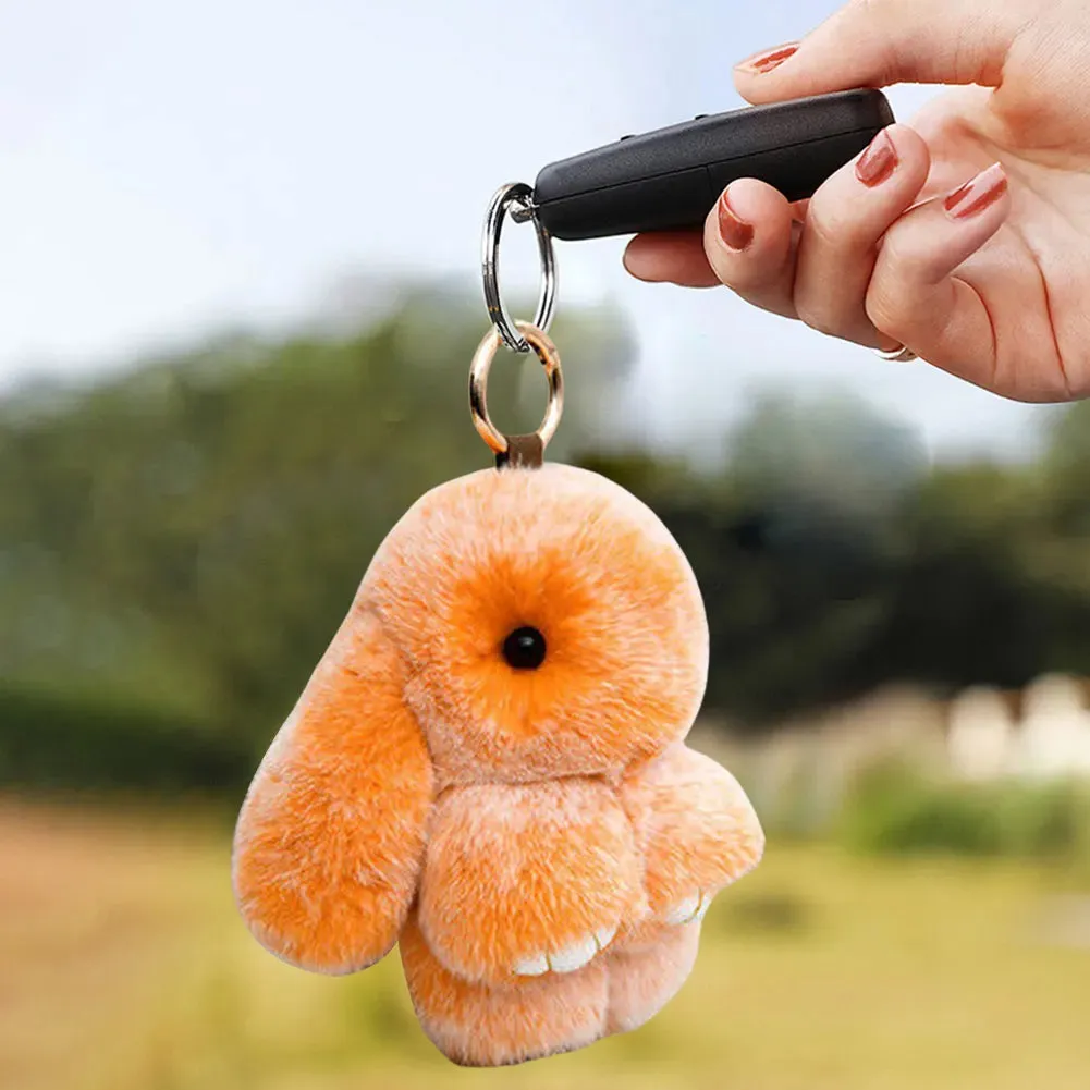 Kawaii Plush Bunny Keychain Pendant for Bags & Keys