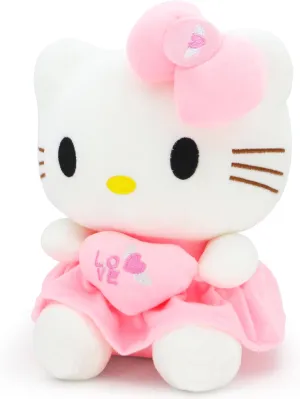 Kawaii Plush Toy with Love Piloow, Soft Cartoon Plush, Theme Party Favor, Birthday Gift for Girls Boys (Love -B)
