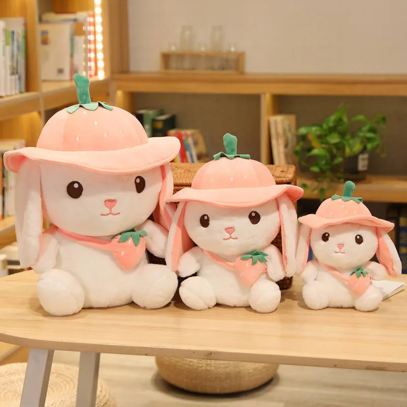 Kawaii Strawberry Bunny Rabbit Plush Toy