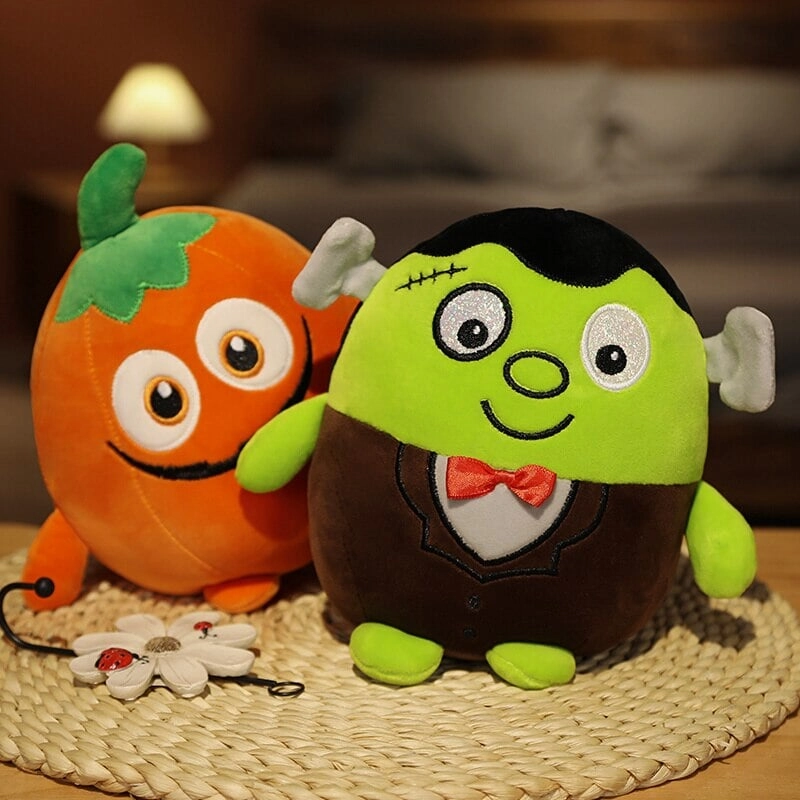 Kawaii Skeleton Pumpkin Zombie Frankenstein Vampire Halloween Plushies