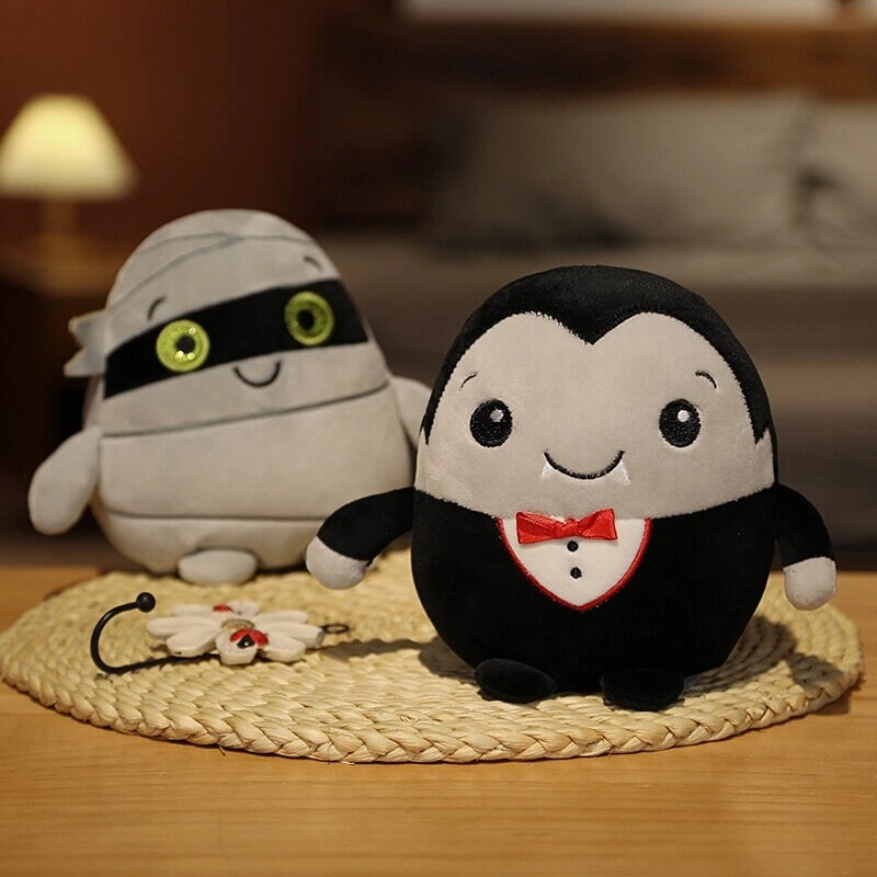 Kawaii Skeleton Pumpkin Zombie Frankenstein Vampire Halloween Plushies