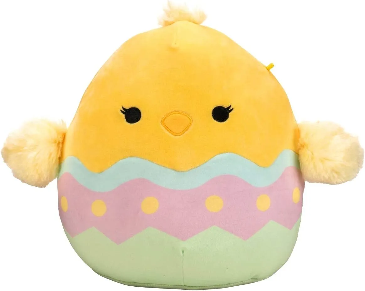 Kellytoys Squishmallows 12 inch Aimee The Yellow Chick in Egg Pillow Plushie Toy