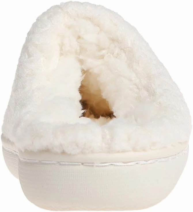 kensie Kids Slippers for Girls - Flower and Smiley Face Fuzzy House Shoes with Rhinestones, Cozy Indoor Slippers for Little Kid/Big Kid