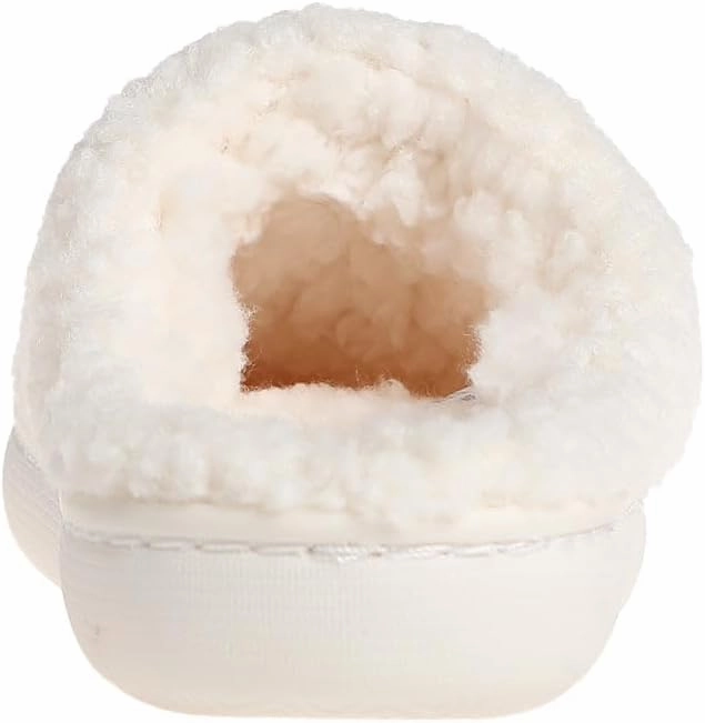 kensie Kids Slippers for Girls - Flower and Smiley Face Fuzzy House Shoes with Rhinestones, Cozy Indoor Slippers for Little Kid/Big Kid