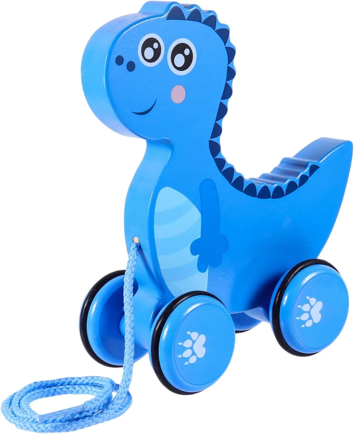 KESYOO 1Pc Pull Along Dinosaur for Safe and Traction Cart for Early Walking Educational Cartoon Animal Pulling Cart for Home and Preschool