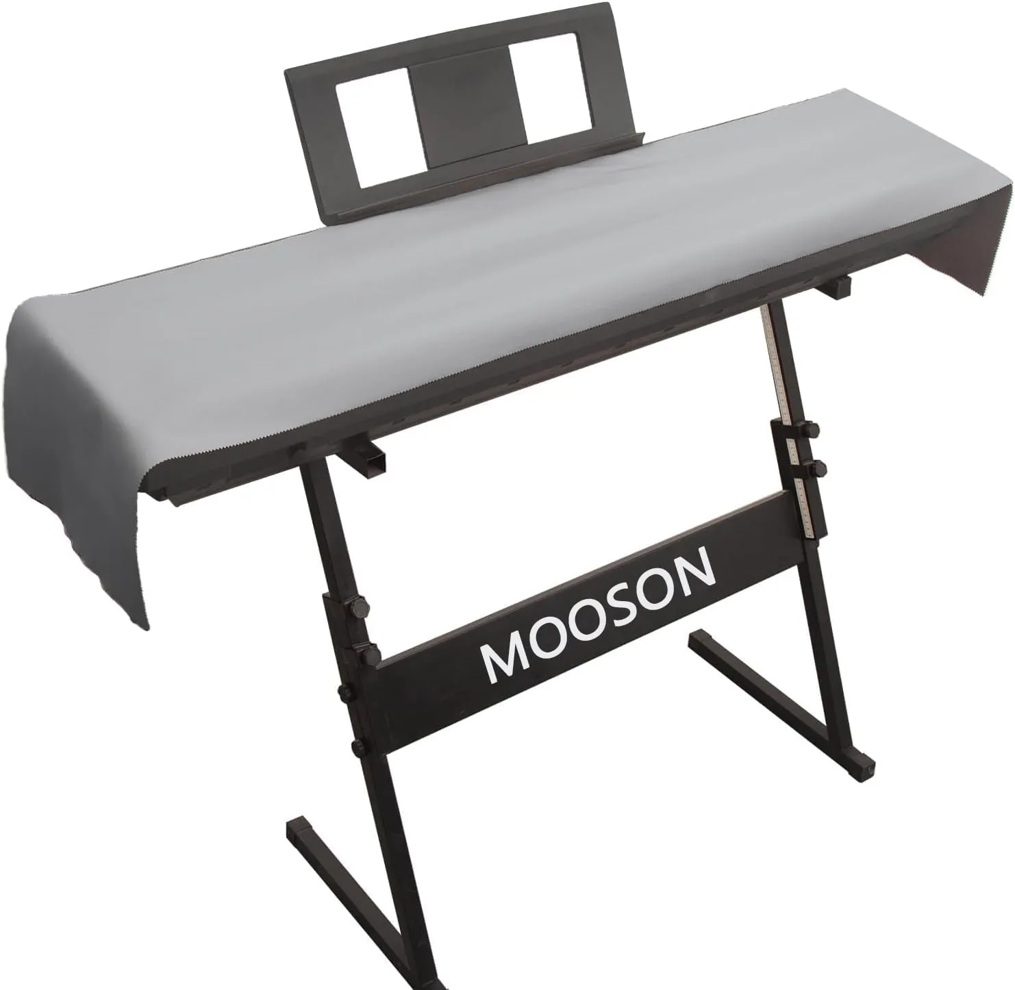 Keyboard Piano Cover, Digital Piano Dust Cover, Light Luxury Soft and Premium Surface, Thickening Electronic Organ Covering Keyboard Update Encasement (Grey)