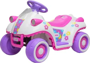 Kid Trax Flower Power 6V Ride On - Little Girls Toys, Toddler Car, Ride On Car, Kids' Electric Vehicle, Durable, Inside/Outside Toys, Perfect Kids Cars to Drive, Max Weight 44lbs, 18-30 Months