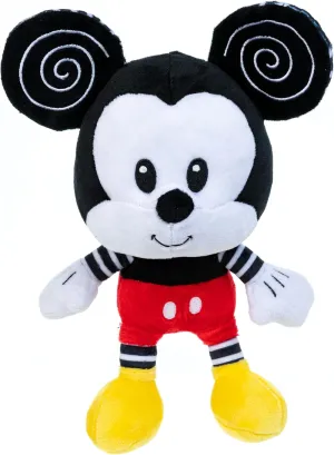 KIDS PREFERRED Disney Baby Mickey Black and White High Contrast Crinkle Plush, Boys and Girls Ages 0  (81262)