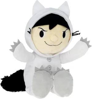 KIDS PREFERRED Where The Wild Things are Plush 14 Inch Max Stuffed Animal with Crinkle Feet, Bean Filled Bottom, and Removable Hood