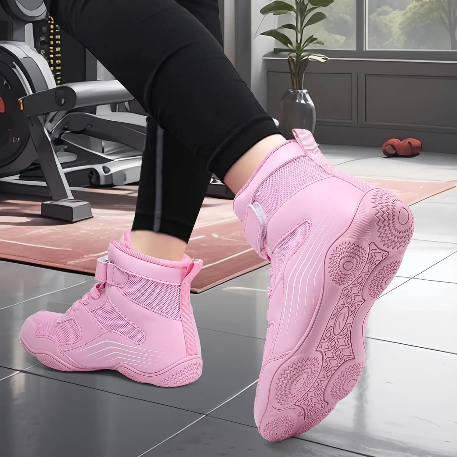 Kids Wrestling Shoes Youth Boys Girls Boxing Shoes Lightweight Breathable Non Slip for Fitness Powerlifting