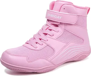 Kids Wrestling Shoes Youth Boys Girls Boxing Shoes Lightweight Breathable Non Slip for Fitness Powerlifting