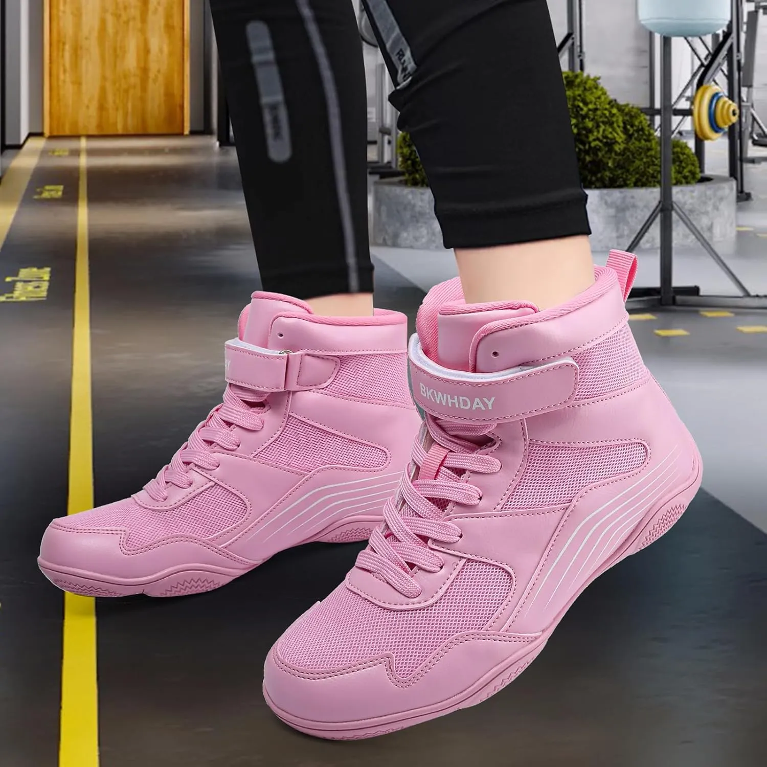 Kids Wrestling Shoes Youth Boys Girls Boxing Shoes Lightweight Breathable Non Slip for Fitness Powerlifting