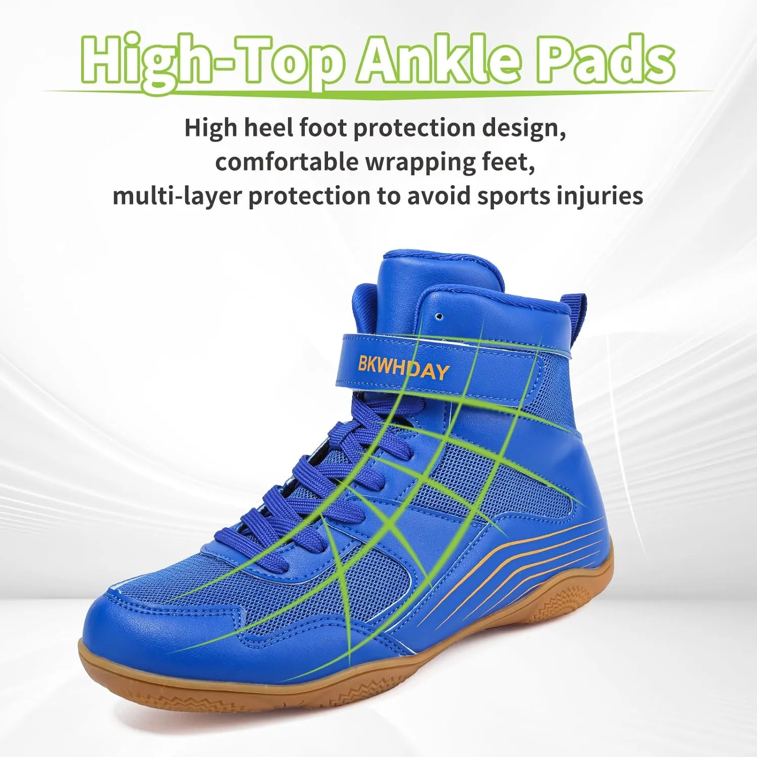 Kids Wrestling Shoes Youth Boys Girls Boxing Shoes Lightweight Breathable Non Slip for Fitness Powerlifting