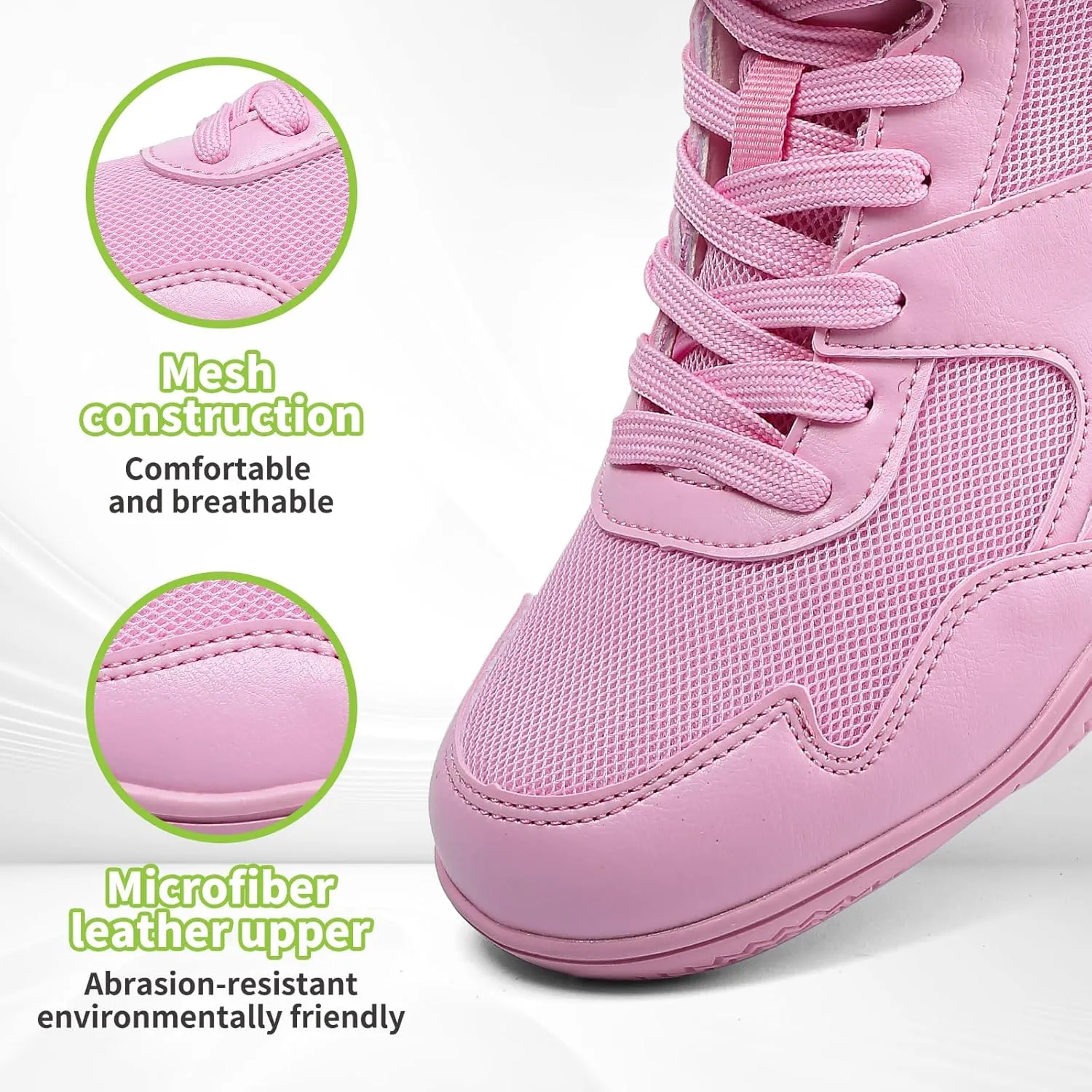 Kids Wrestling Shoes Youth Boys Girls Boxing Shoes Lightweight Breathable Non Slip for Fitness Powerlifting
