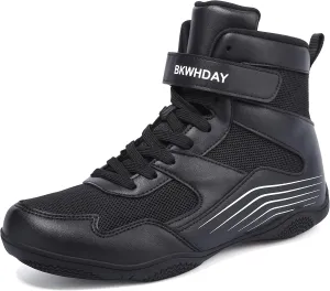 Kids Wrestling Shoes Youth Boys Girls Boxing Shoes Lightweight Breathable Non Slip for Fitness Powerlifting