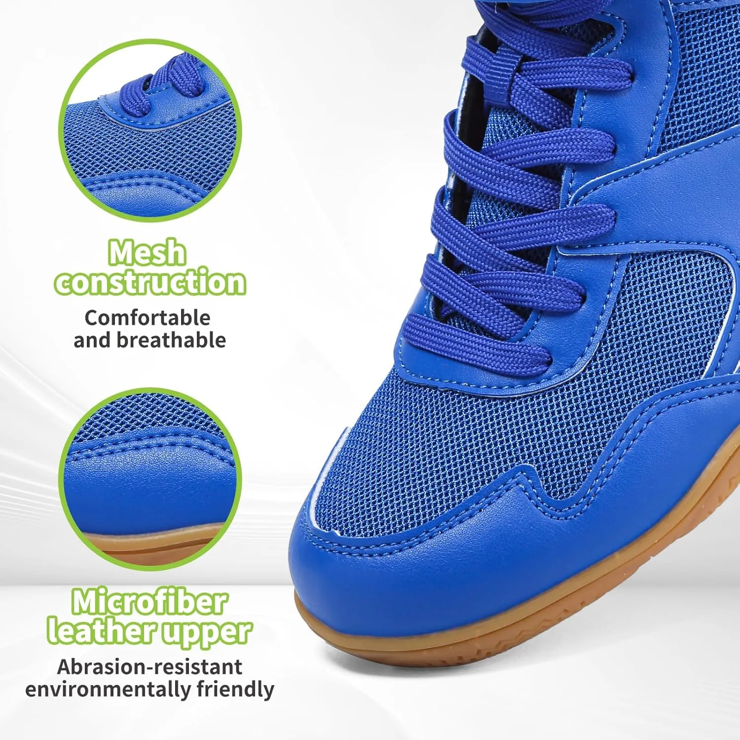 Kids Wrestling Shoes Youth Boys Girls Boxing Shoes Lightweight Breathable Non Slip for Fitness Powerlifting