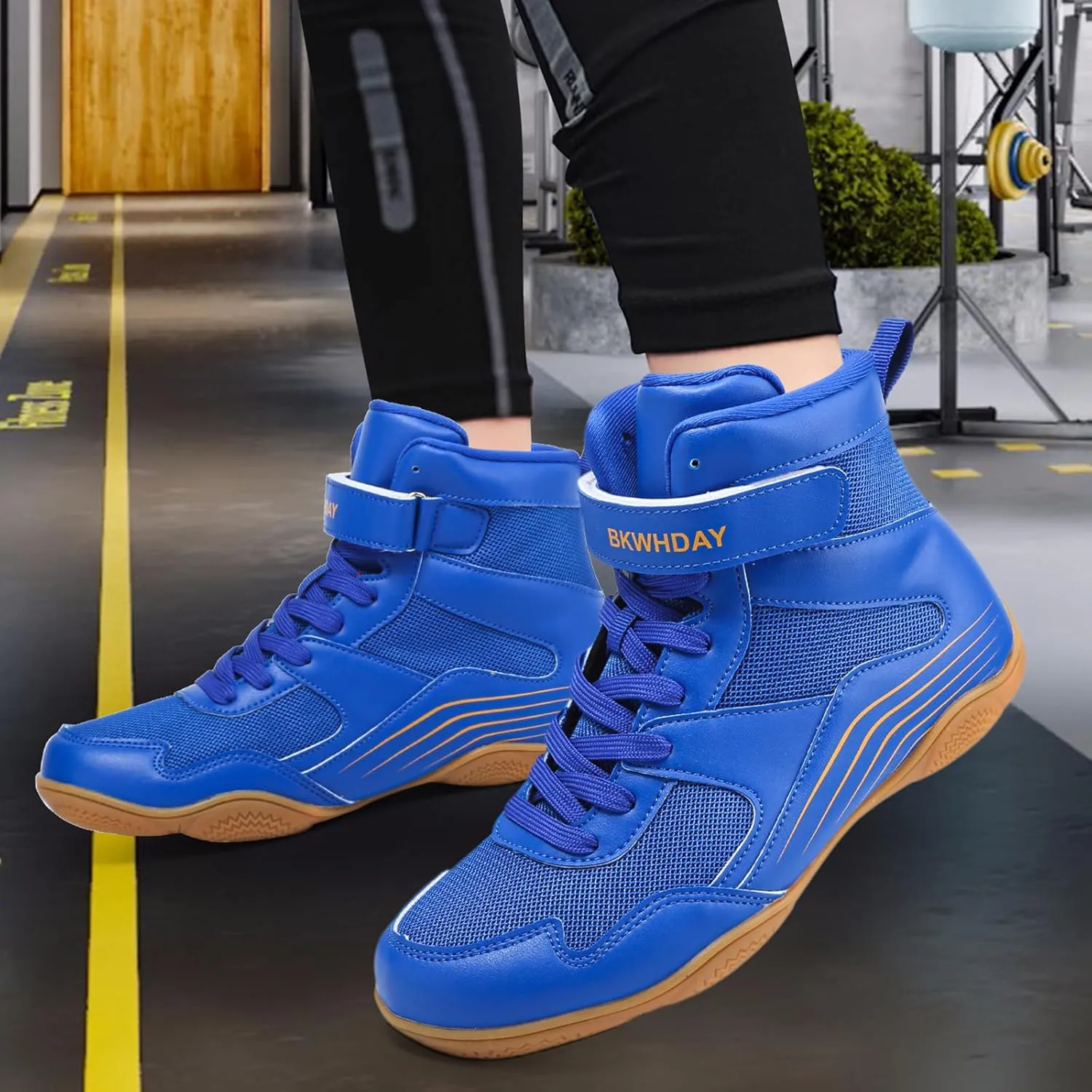 Kids Wrestling Shoes Youth Boys Girls Boxing Shoes Lightweight Breathable Non Slip for Fitness Powerlifting