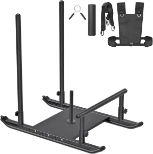 Kipika Weight Sled, Fitness Sled, Fitness Strength Training Sled, Speed Training Sled - Heavy-Duty Weight Training Equipment for Muscle Building and Explosive Power - Suitable for 1” & 2“ Weight Plate