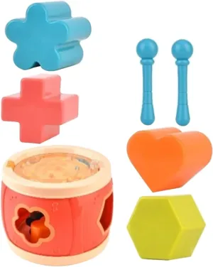 Kisangel 1set Boy Girl Drum Toy Multi-Functional Preschool Percussion Instrument for Boys Girls Safe Material Rhythm Concentration for Ages Design
