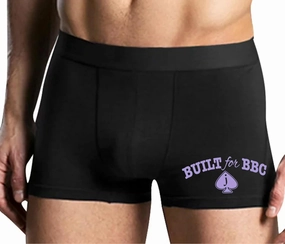 Knaughty Knickers Built For BBC Jack Of Spades JOS Black Cock Lover Black Mens Boxer Brief Adult Fun Design