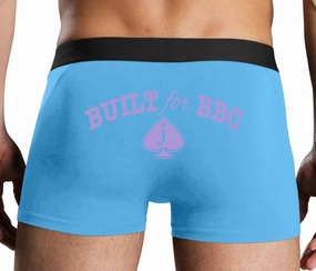 Knaughty Knickers Built For BBC Jack Of Spades JOS Black Cock Lover Blue Mens Boxer Brief Sexy Adult Design