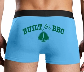 Knaughty Knickers Built For BBC Jack Of Spades JOS Black Cock Lover Blue Mens Boxer Brief Sexy Adult Design