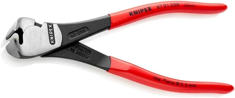 KNIPEX - 67 01 200 Tools - High Leverage End Cutting Nippers (6701200)