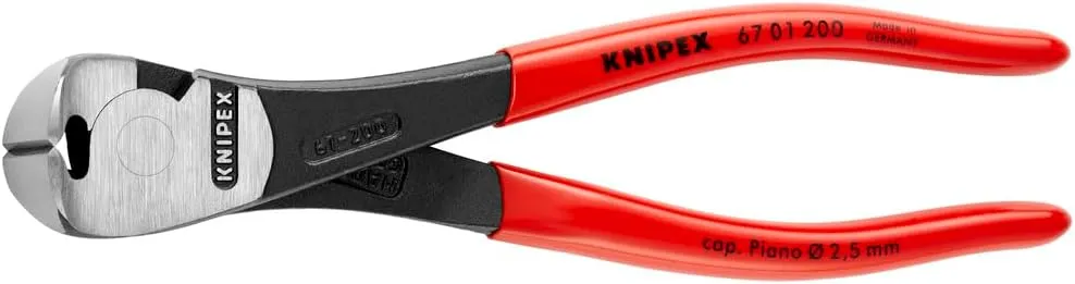 KNIPEX - 67 01 200 Tools - High Leverage End Cutting Nippers (6701200)