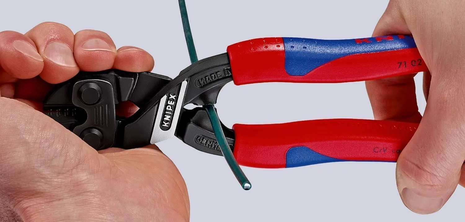 Knipex 71 02 200 Compact Bolt Cutters "CoBolt" 7,87" with soft handle
