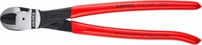 KNIPEX Tools - High Leverage Center Cutters (7491250), 10 inches,Red