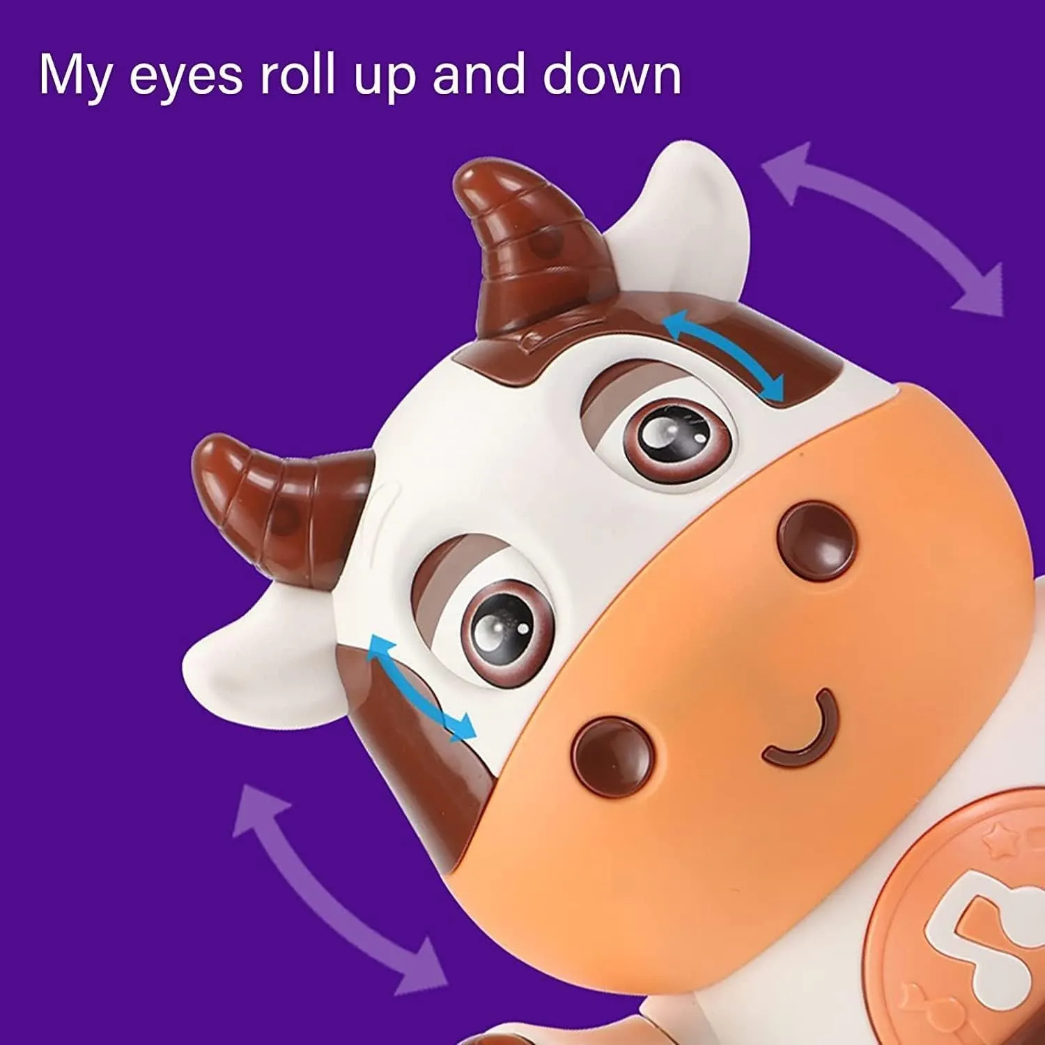 Kukelen Baby Cow Musical Toys,2023 New Dancing Walking Baby Cow Toy with Music and LED Lights, Dancing Toys, Baby Music Toys, 18 Month Toys, Baby Toys 6 to 12 Months