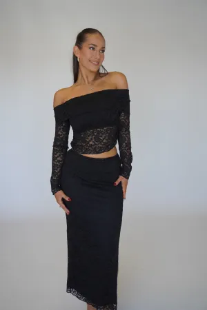 LACE MAXI SKIRT